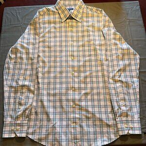 Peter Millar Crown Crafted Sophicated Refined Business Oxford Shirt (Large)